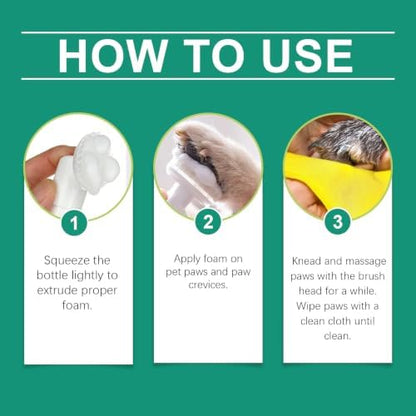 Dog Paw Cleaner Foam for Dogs & Cats, Botanical Paw Wash - Image 2