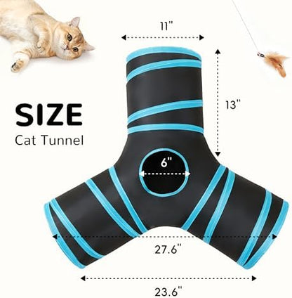 Tempcore Pet Tunnel Tube Cat Toys, Cat Tunnels for Indoor Cats - Image 2