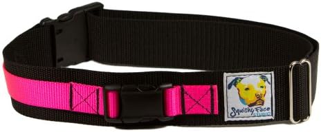 Squishy Face Studio Hands Free Dog Leash Belt - Medium-Large - Neon Pink by Squishy+Face+Studio