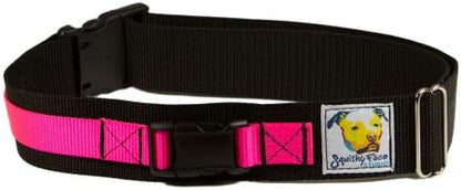 Squishy Face Studio Hands Free Dog Leash Belt - Medium-Large - Neon Pink by Squishy+Face+Studio