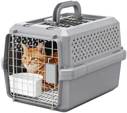 RIZZARI Pet Carrier Travel Kennel: Classic Design with Secure Door Handle by RIZZARI