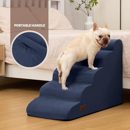 Aodisman Dog Stairs for High Bed,5-Step Pet Ramp for Small Dogs and Cats - Image 4