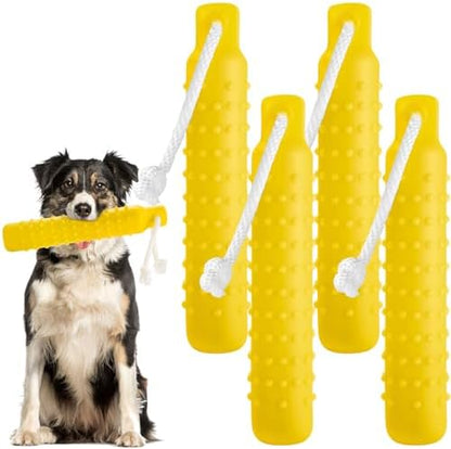 Blueweenly Yellow Dog Bumper Toy Training Dummy, 4 Pcs by Blueweenly