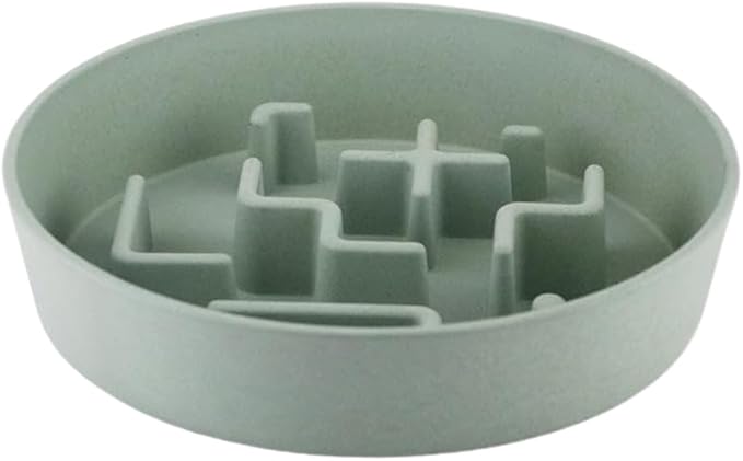 Sustainable Dog Slow Feeder Bowl – 27.7 OZ (820 ML) | Eco-Friendly Material, Dishwasher Safe | Suitable for Dry and Wet Food | Durable and Easy to Clean | Mint Green