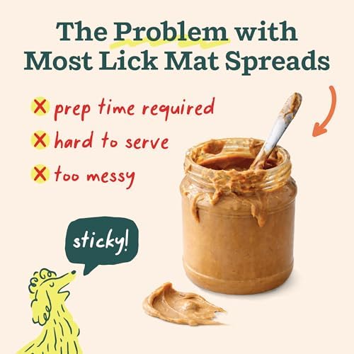 Woof LickWells Doggy Dental Dog Lick Mat Spread, 12 oz - Image 3