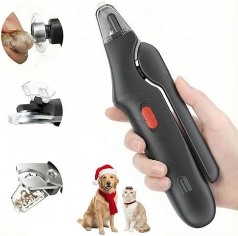 2 in 1 Dog Nail Clippers & Cat Nail Clippers Trimmers for Large Medium Small Dogs Cats Claw Trimmer Quick Sensor and Safety Guard USB Rechargeable Dogs Nail Trimmer with Catcher & 2 LED Lights by Unknown