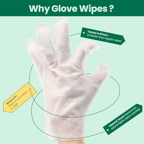 32 PCS Unscented Extra Thick Pet Bathing Wipes for Dogs & Cats, Dog Wipes Washing Gloves, Cleaning & Deodorizing Grooming Gloves for Daily Care and Traveling with EDI Water, Glycerin, Aloe Extract - Image 6