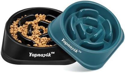 2 Pack Slow Feeder Dog Bowls for Large Dogs by Yopnoyik