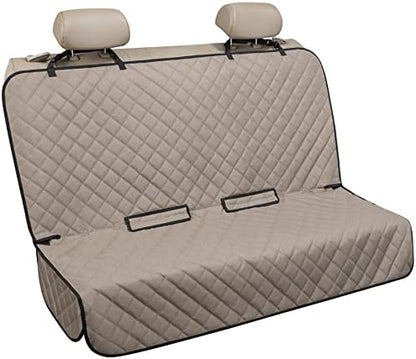 VIEWPETS Bench Car Seat Cover Protector, Waterproof Heavy-Duty, Khaki by VIEWPETS
