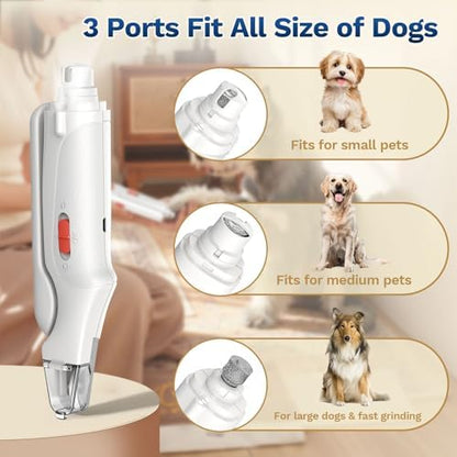2-in-1 Dog & Cat Nail Clippers and Grinder with Catcher & 2 LED Lights - Image 5