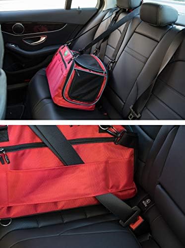 HPZ Multi-Functional Pet Travel Carrier Bag/Backpack/Car Seat/Airline in-Cabin Compatible (21x11x10in.) - Image 6