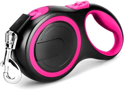 OUTnWILD Retractable Dog Leash, 16 ft Heavy Duty Dog Leash for Large Breeds/Pets Up to 110 lbs, 360° Tangle Free Design with One Touch Quick-Lock Braking System & Anti-Slip Handle. (Pink, L) - Image 4