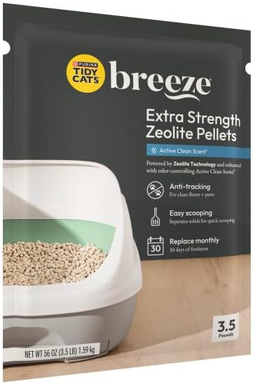 Tidy Cats Breeze Extra Strength Zeolite Pellets, Active Clean Scent 3.5 lb (Pack of 2) - Image 3
