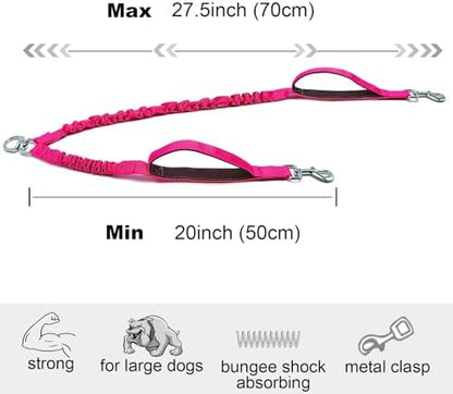 Dual Dog Leash Coupler Double Control Padded Handle for 2 Large Dogs - Image 3