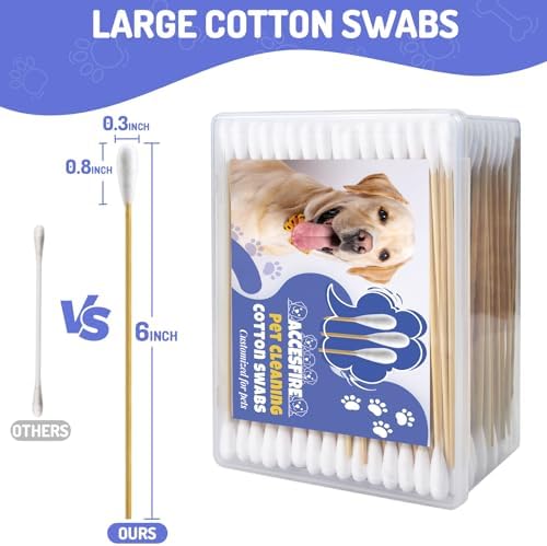 300PCS Large Cotton Swabs in Storage Box, 6 Inch Dog Ear Swabs - Image 6