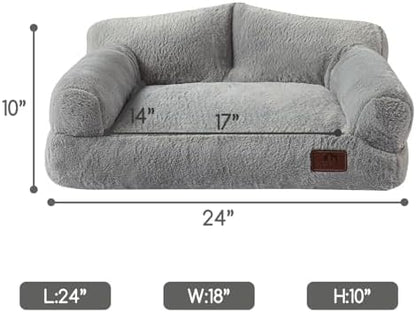 Hollypet Small Dog Large Cat Bed Puppy Couch Beds for Pets up to 25 lbs - Image 3