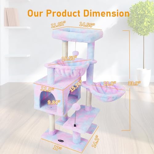 Cat Tree Cat Tower Condo Pet Activity Center Sisal Scratching Post - Image 6