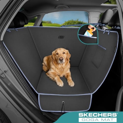 Skechers Dog Car Seat Cover for Back Seat, GOGA MAT Half Hammock,Gray - Image 2