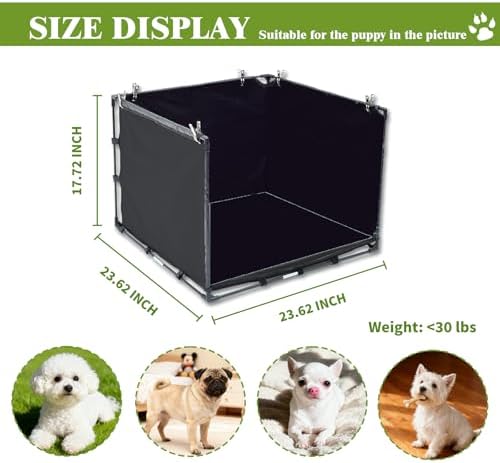 Dog Litter Box Indoor for Small Dogs,Puppy Pee Pad Holder with High Walls - Image 2