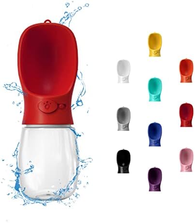 WePet Portable Dog Water Bottle, 12 OZ, Leak Proof Puppy Water Dispenser with Drinking Feeder for Pets Outdoor Walking, Hiking, Travel, Food Grade Plastic by WePet