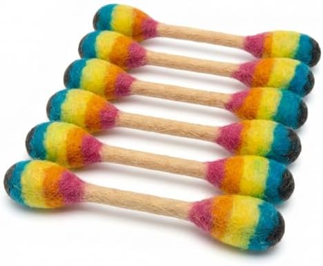 Glaciart One Swabs Cat Toys with Catnip - 6 Pk | Durable for Chew, Cute Cat Toys Interactive Kitty for Boredom, Exercise, & Play | Filled w/Organic Catnip for Anxiety & as Digestive Aid | Gift Idea by GlaciartOne