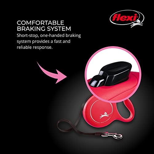 FLEXI® Classic Tape Retractable Dog Leash, Large, 16 ft - Red - Image 5