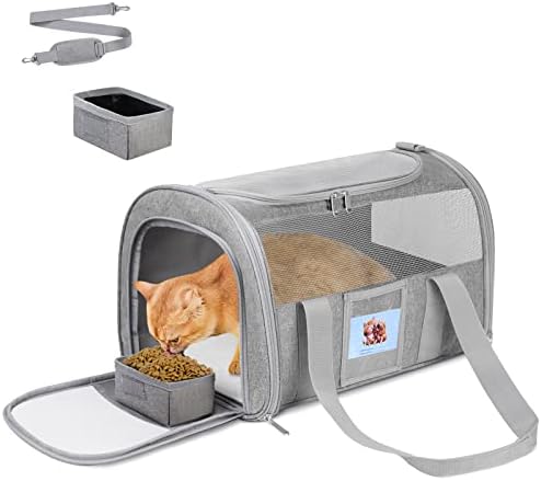 Soft-Sided Cat Carrier,Pet Travel Bag (Up to 16 Lbs) by Alwaysstandbehindyou