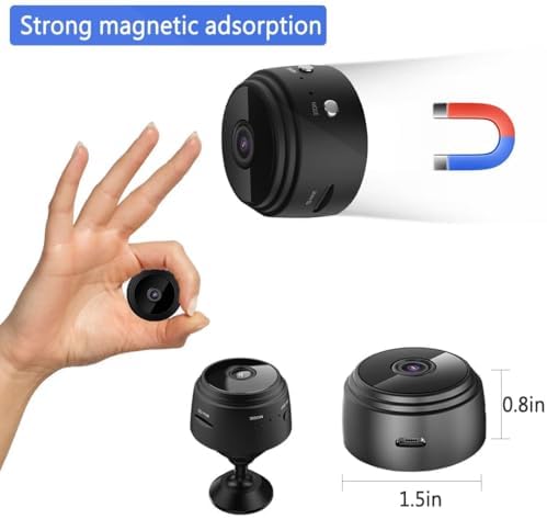 WiFi Camera Night Vision, Motion Detection Nanny Cameras - Small Wireless Camera for Pet/Nanny Monitor Pan/Motion Detection - HD 1080P - Image 6