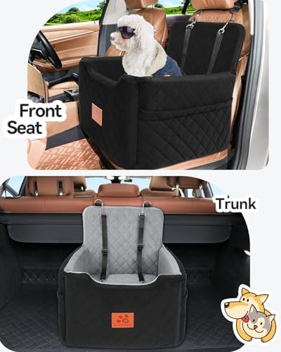 Dog Car Seat for Small/Medium Dogs Under 35 lbs, Dog Booster Seats (Balck) - Image 5