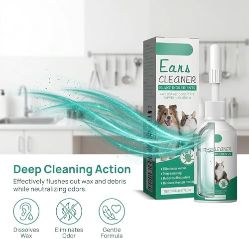 Dog Ear Cleaner - Pet Ear Wash, Natural Ear Drops for Dogs, Ear Flush For Dogs, Gentle Relief for Itching, Irritation, Wax Build-Up & ,Safe Ear Cleaning Solution for All Breeds & Ages, 0.7 Fl Oz - Image 3