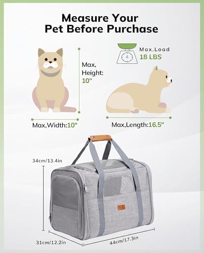 Morpilot Cat Carrier Soft for Large Medium Cats and Puppy up to 18lbs - Image 6