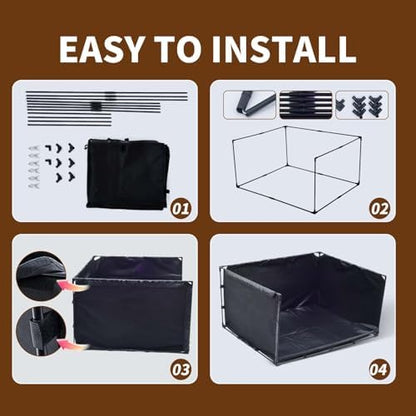 Dog Litter Box Indoor for Medium Dogs,Pee Pad Holder with Waterproof Oxford - Image 3