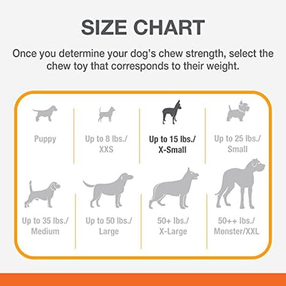 Nylabone Power Chew Ring Bone Chew Toy, Dog Toys for Aggressive Chewers, Flavor Medley, X-Small - Up to 15 lbs. (Pack of 2) - Image 3