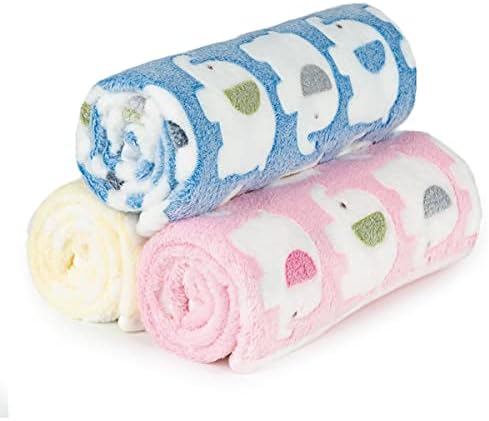 Dono 1 Pack 3 Dog Blankets, Soft Fluffy Fleece Pet Blanket Warm Sleep Mat Paw Print Design Puppy Kitten Throw Blanket Doggy Mat, Blanket for Dogs - Image 3