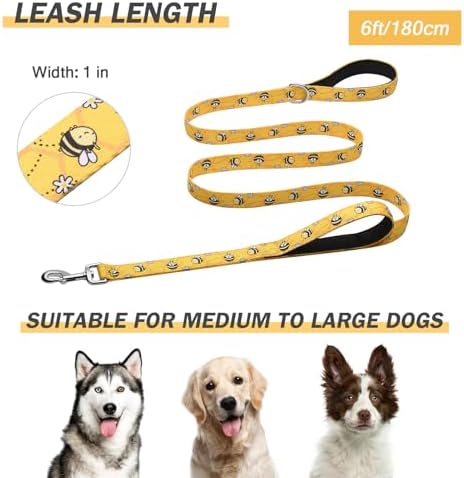 Hikiko 6FT Dog Leash Padded Double Handle with Designed Pattern - Image 5
