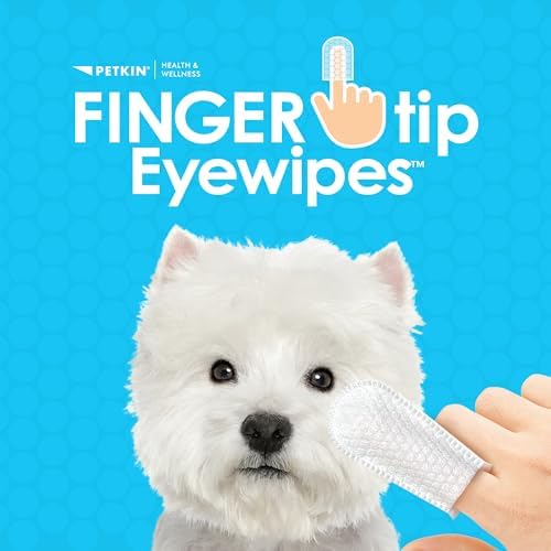 Petkin Fingertip Eye Wipes for Dogs and Cats, 100 Finger Wipes - Slip-On, Snug Fit, Micro-Bristle Fabric - Cleans Eye Area, Dirt and Tear Stains - Convenient, Ideal for Home and Travel - No Scent - Image 2