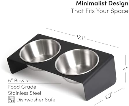 xympo Elevated Pet Bowl, for Cats and Small Dogs - Image 6