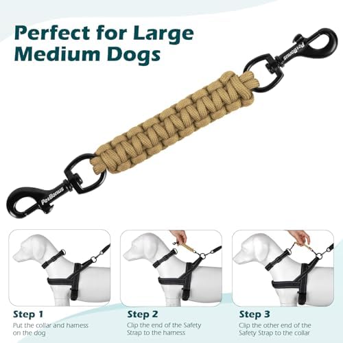 PetBonus Dog Collar Safety Clip, Handmade Prong Collar to Harness Connector - Image 6