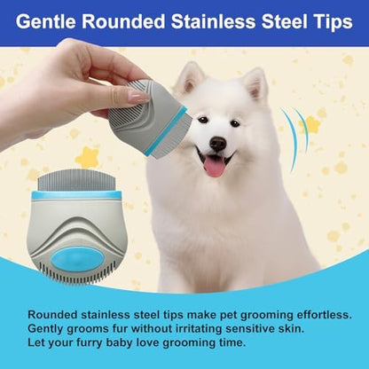 Stainless Steel Pet Grooming Comb Rounded Teeth Eye Care Tool for Dogs Cats - Image 5