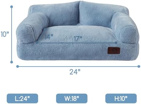 Hollypet Small Dog Large Cat Bed Puppy Couch Beds for Pets up to 25 lbs - Image 3