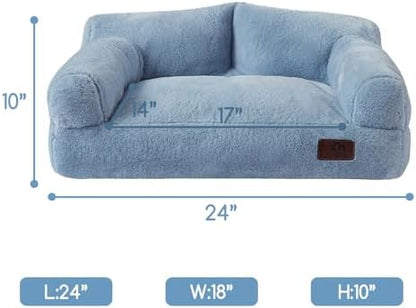 Hollypet Small Dog Large Cat Bed Puppy Couch Beds for Pets up to 25 lbs - Image 3