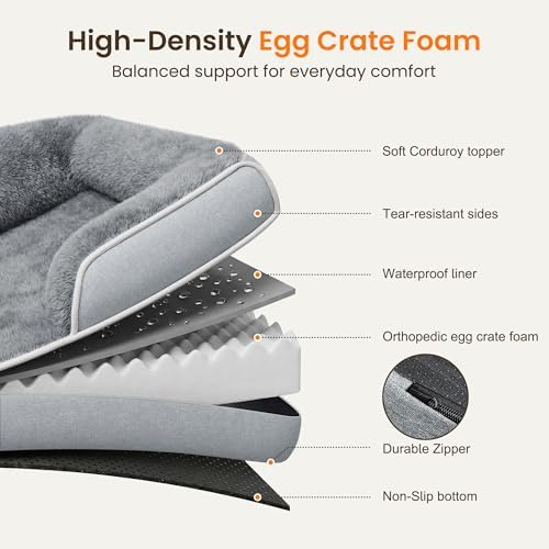 Orthopedic Dog Bed for Extra Large Dogs, 45"x30" XL Dog Couch Bed - Image 5