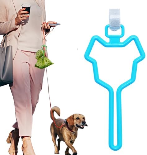 Dalzom® 2Pcs Dog Poop Bag Holder, Waste Bag Holder Carrier for Leash, Dog Poop Bag Dispenser for Walking Running Bicycle Accessory (Blue) by Dalzom