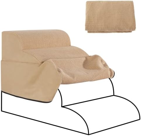 4-Step Dog Stairs Replacement Cover(for AODISMAN Pet Ramp Only),Khaki by AODISMAN