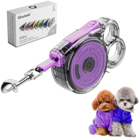 10 ft Retractable Dog Leash for Tiny & Small Dogs, Puppies, Cats by Allforthepets