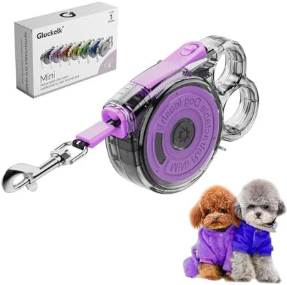 10 ft Retractable Dog Leash for Tiny & Small Dogs, Puppies, Cats by Allforthepets
