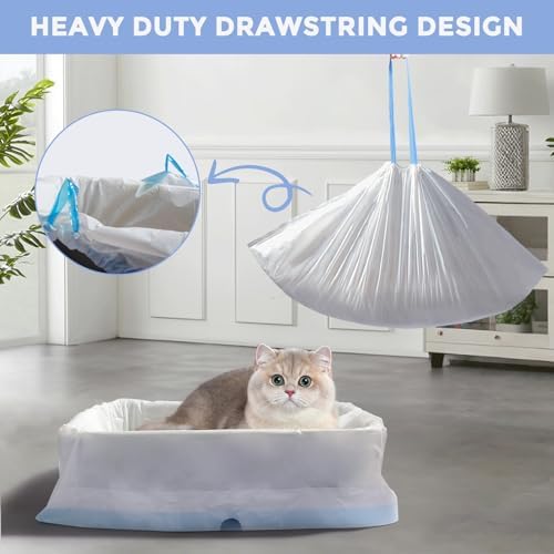 Jumbo Cat Litter Box Liner Bags for Standard Litter Boxes,10 count,36" x 18",Extra Thick and Scratch-resistant,Heavy Duty Cat Litter liners - Image 5