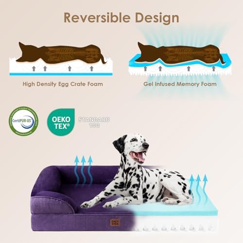 EHEYCIGA Orthopedic Small Dog Bed, Waterproof Memory Foam Washable Pet Beds - Image 4