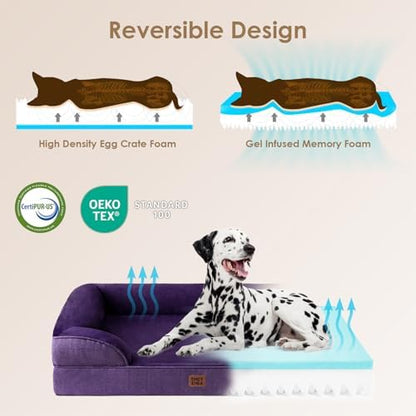 EHEYCIGA Orthopedic Small Dog Bed, Waterproof Memory Foam Washable Pet Beds - Image 4