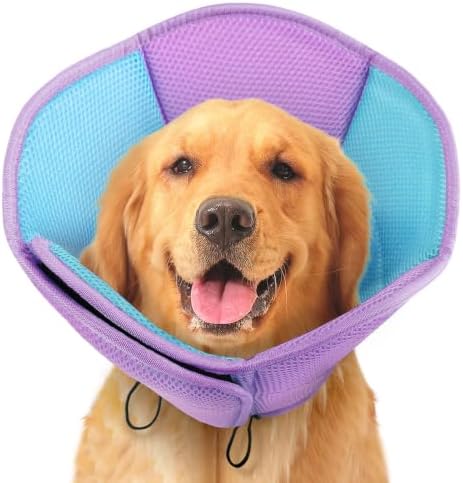 Dog Cones for Large Dogs Soft Dog Cone to Stop Licking by SUNFURA